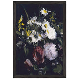 Flowers against a Dark Background by Samuel Peploe, framed poster, view 2