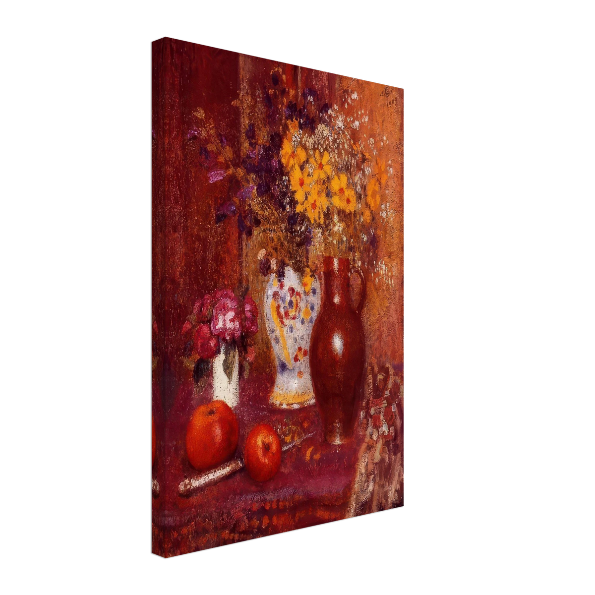 Flowers and Apples by Georges Lemmen, canvas
