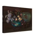 Flowers and Blue Vases by Albert Herter, canvas, view 2