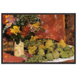 Flowers and Fruit by Louis Valtat, framed poster