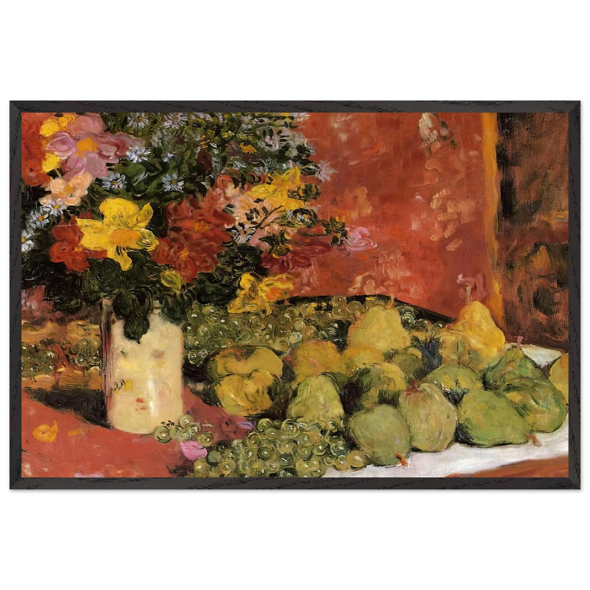 Flowers and Fruit by Louis Valtat, framed poster
