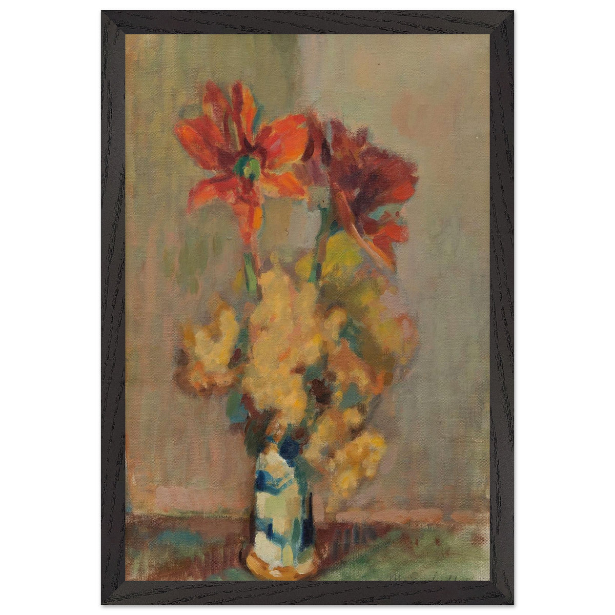 Flowers in a Vase by Magnus Enckell, framed poster, view 2