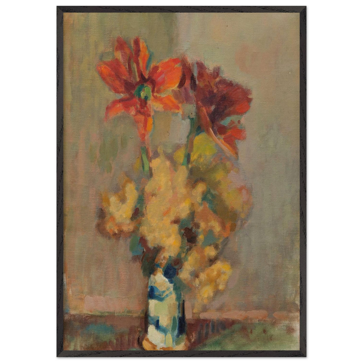 Flowers in a Vase by Magnus Enckell, framed poster, view 3