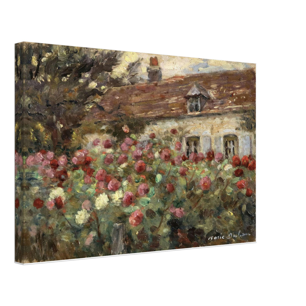 Flowers in the Artist's Garden by Marie Duhem, canvas