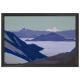 Fog in the Mountains. Himalayas by Nicholas Roerich, framed poster, view 2
