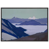 Fog in the Mountains. Himalayas by Nicholas Roerich, framed poster, view 3