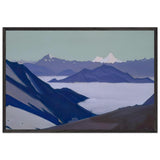 Fog in the Mountains. Himalayas by Nicholas Roerich, framed poster