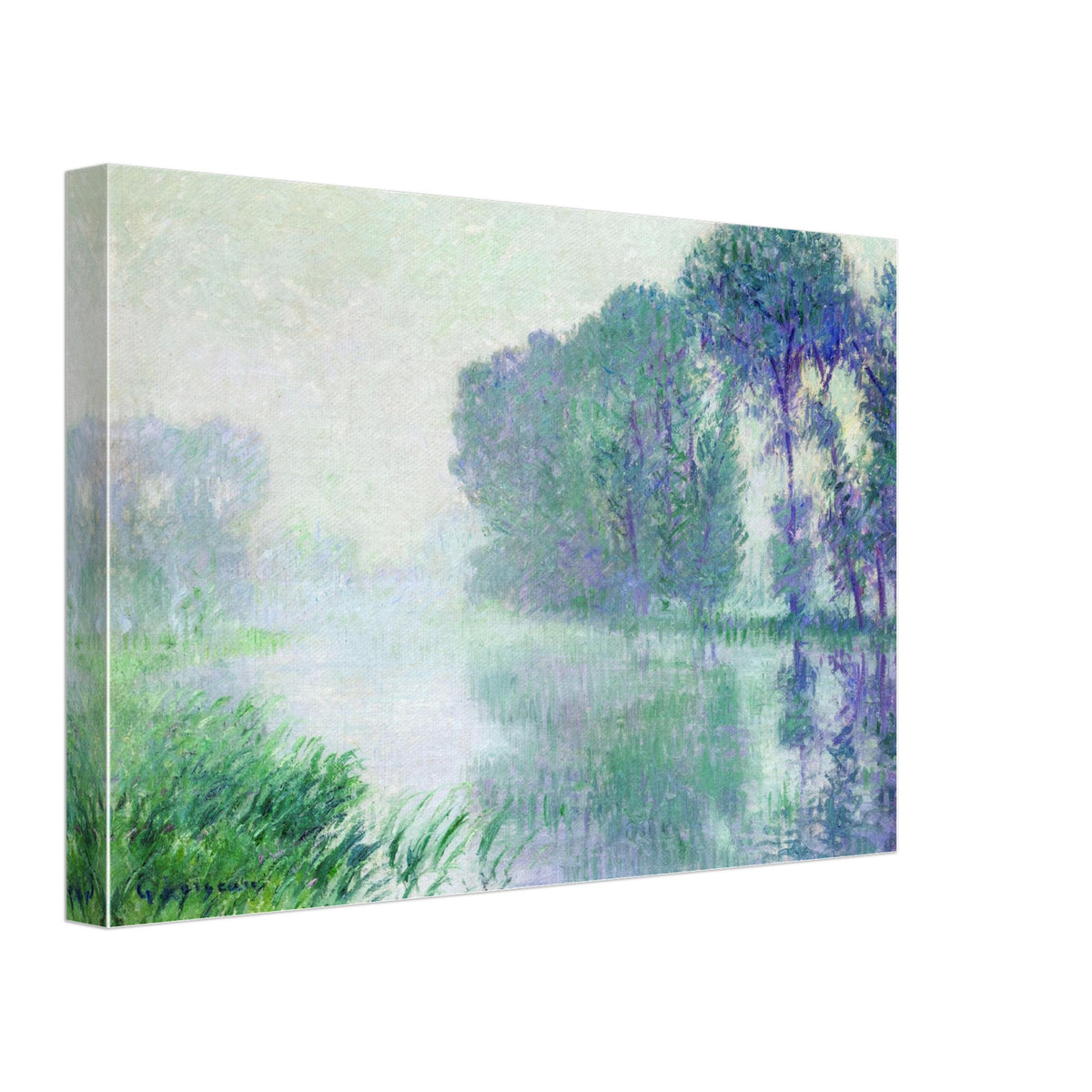 Fog, Morning Effect by Gustave Loiseau, canvas, view 2