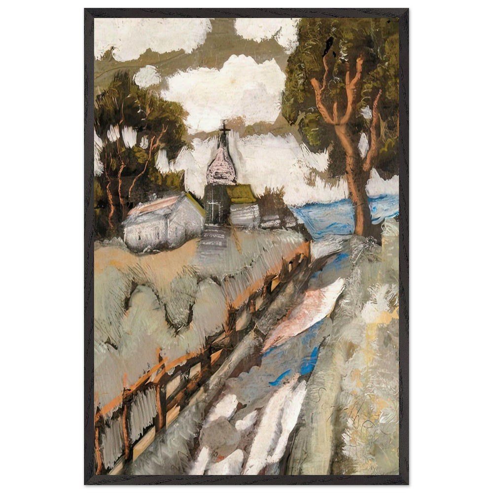 Folyópart by Scheiber Hugó, framed poster