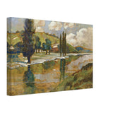 Folyóparti Fák 1920 by Scheiber Hugó, canvas, view 2