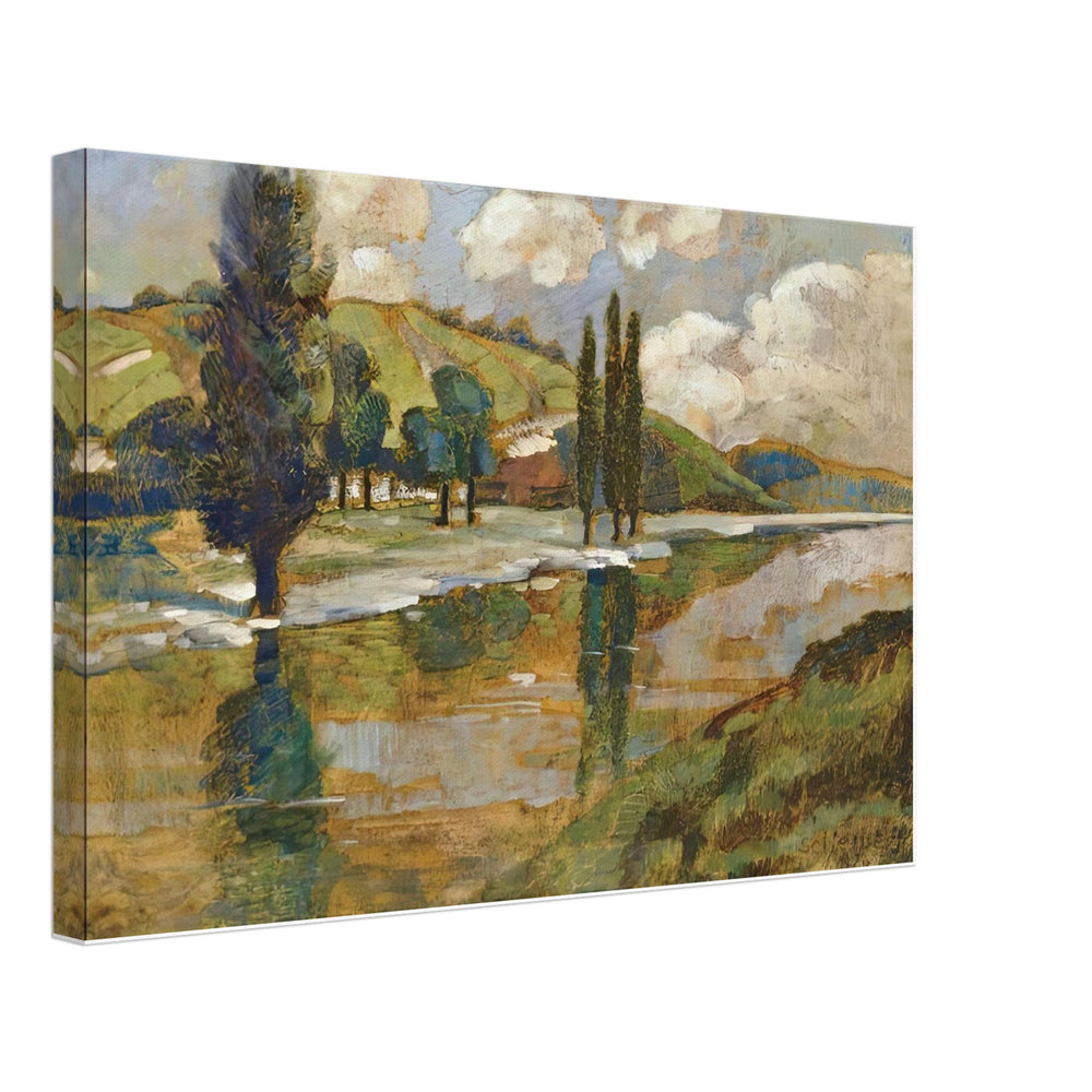 Folyóparti Fák 1920 by Scheiber Hugó, canvas