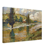 Folyóparti Fák 1920 by Scheiber Hugó, canvas