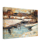 Folyóparti Táj by Scheiber Hugó, canvas, view 2