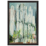 Fontaine Dans Un Jardin De Rome by Alice Bailly, framed poster, view 2