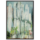Fontaine Dans Un Jardin De Rome by Alice Bailly, framed poster, view 3