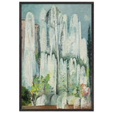 Fontaine Dans Un Jardin De Rome by Alice Bailly, framed poster