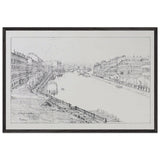 Fontanka by Anna Ostroumova-Lebedeva, framed poster