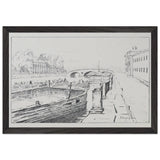Fontanka near the Summer Garden by Anna Ostroumova-Lebedeva, framed poster, view 2