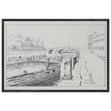 Fontanka near the Summer Garden by Anna Ostroumova-Lebedeva, framed poster