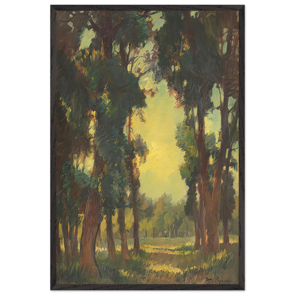 Forest Vista by Stefan Popescu, framed poster