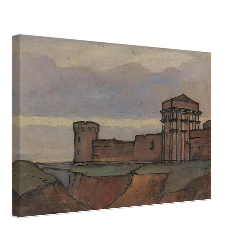Fortress by Nicholas Roerich, canvas