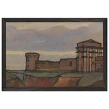 Fortress by Nicholas Roerich, framed poster, view 2