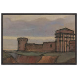 Fortress by Nicholas Roerich, framed poster