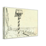 French Embankment by Anna Ostroumova-Lebedeva, canvas, view 2
