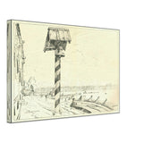 French Embankment by Anna Ostroumova-Lebedeva, canvas