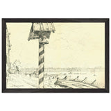 French Embankment by Anna Ostroumova-Lebedeva, framed poster, view 2