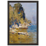 From my camp (Sirius Cove) by Arthur Streeton, framed poster, view 2