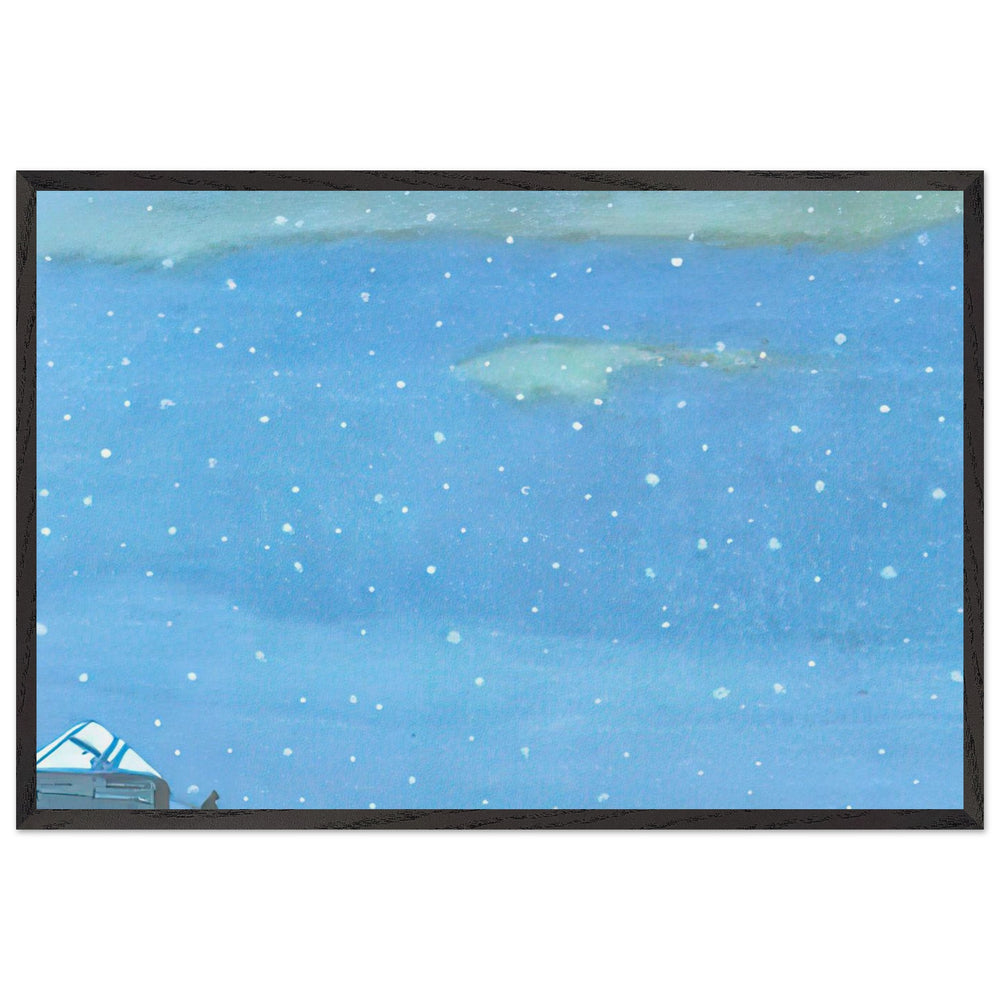 Frosty Mongolia by Nicholas Roerich, framed poster
