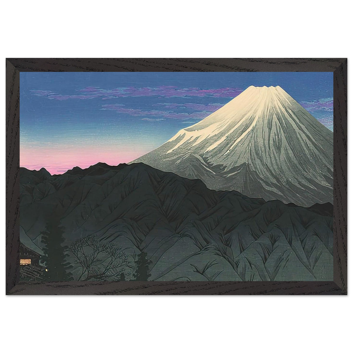 Fuji from Hakone by Shotei Takahashi, framed poster, view 2
