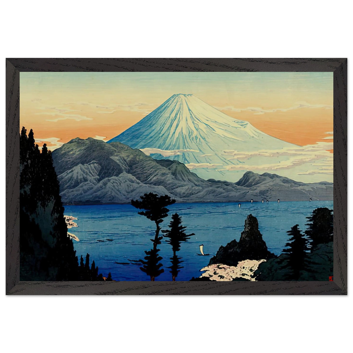 Fuji from Kurasawa by Shotei Takahashi, framed poster, view 2