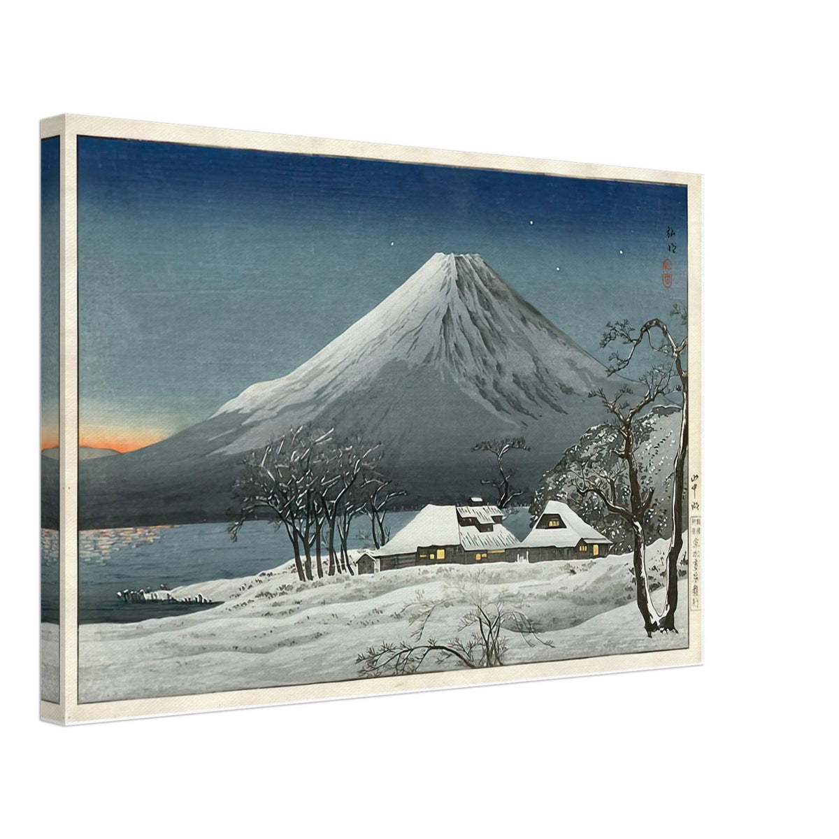 Fuji from Lake Yamanaka by Shotei Takahashi, canvas