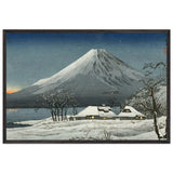 Fuji from Lake Yamanaka by Shotei Takahashi, framed poster