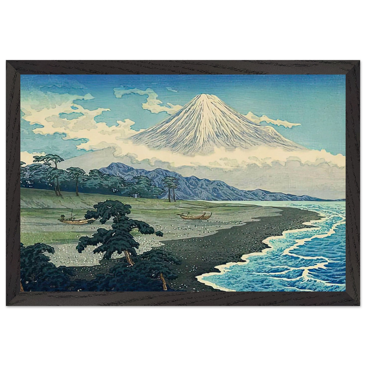 Fuji from Miho no Matsubara by Shotei Takahashi, framed poster, view 2