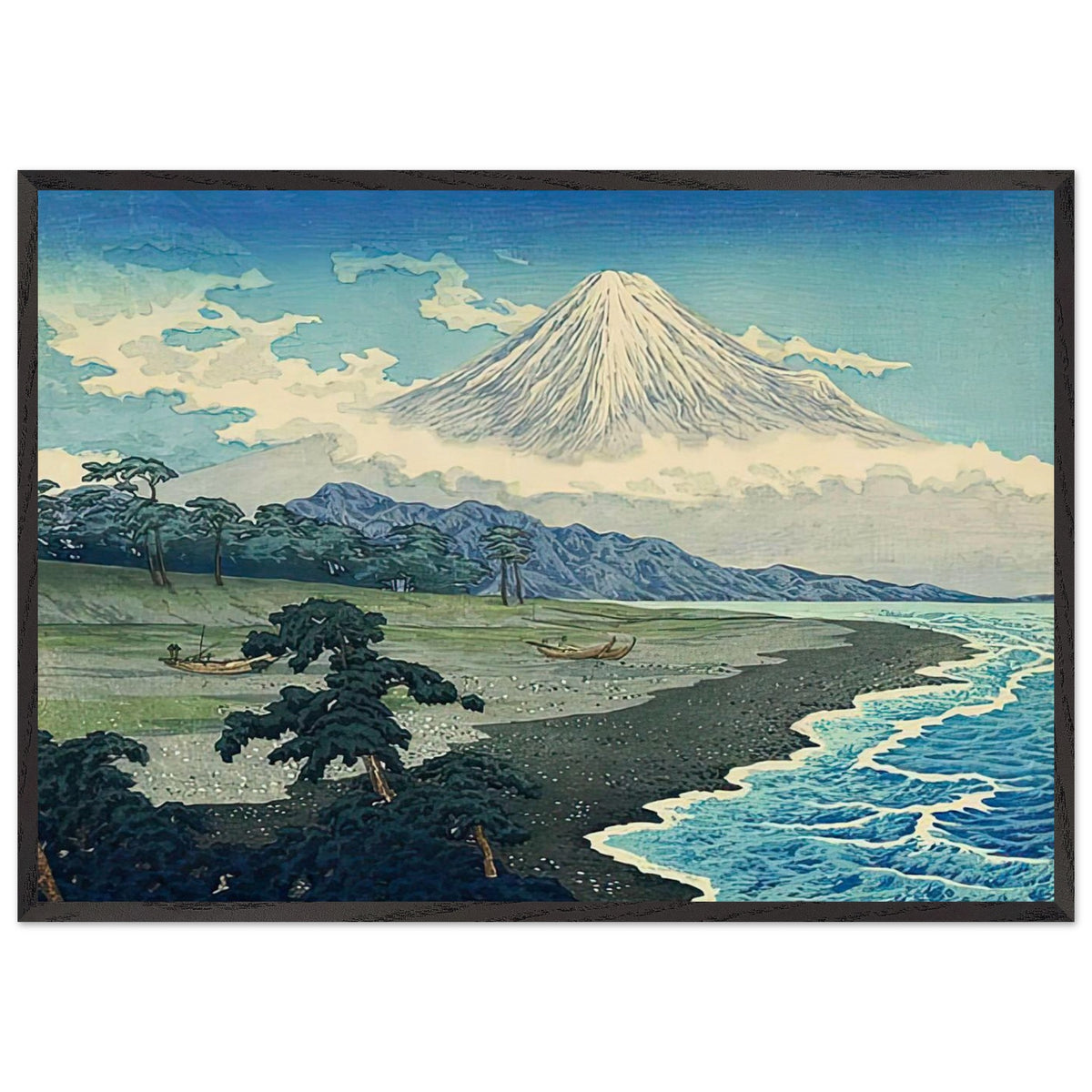 Fuji from Miho no Matsubara by Shotei Takahashi, framed poster, view 3