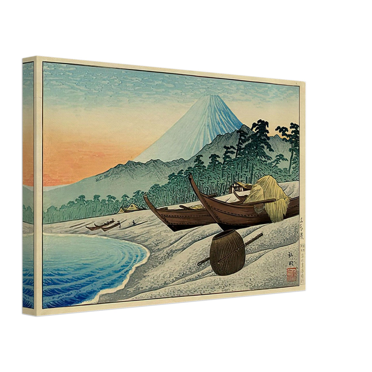 Fuji from Senbon Beach by Shotei Takahashi, canvas, view 2