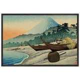 Fuji from Senbon Beach by Shotei Takahashi, framed poster