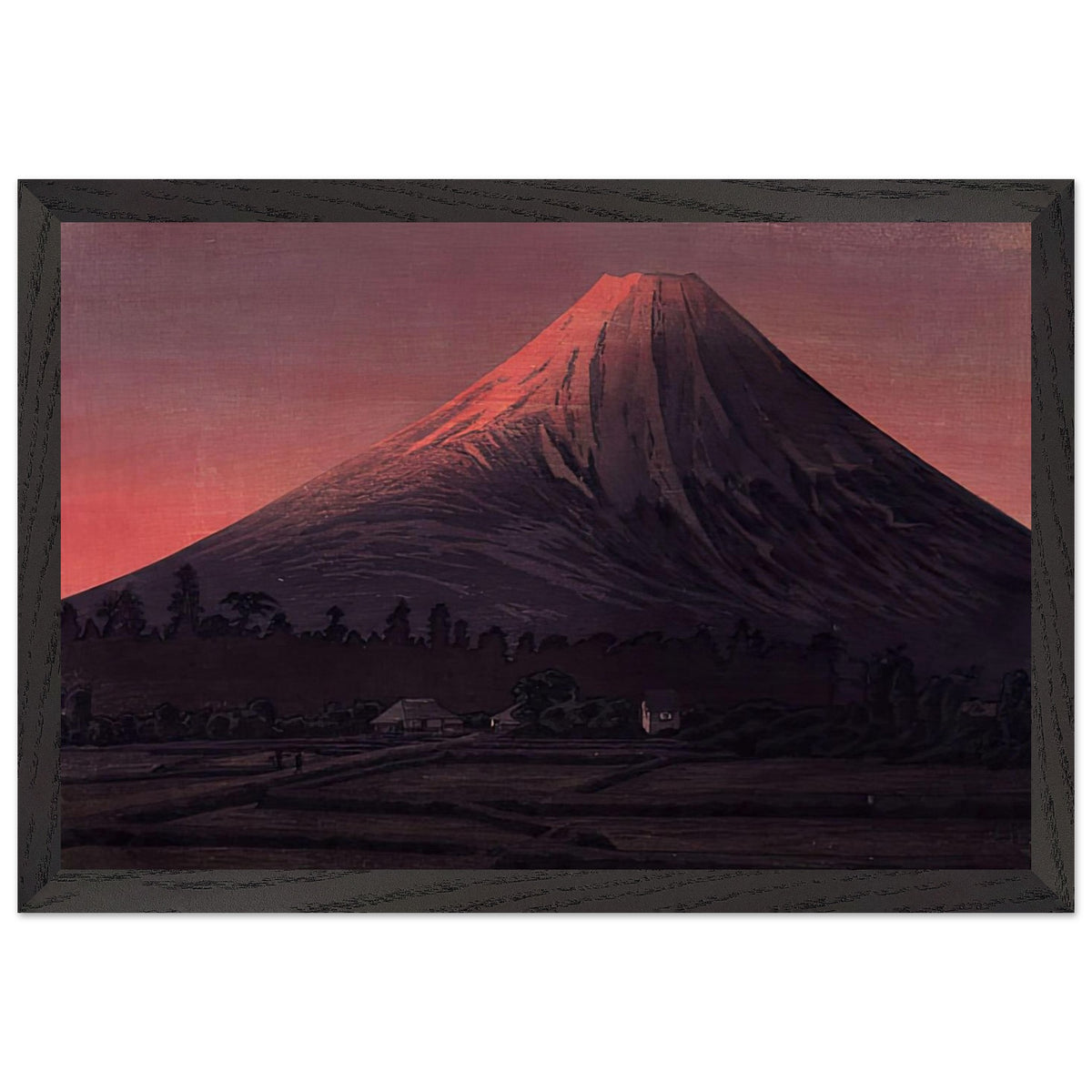 Fuji near Tamaho (pink variant) by Shotei Takahashi, framed poster, view 2