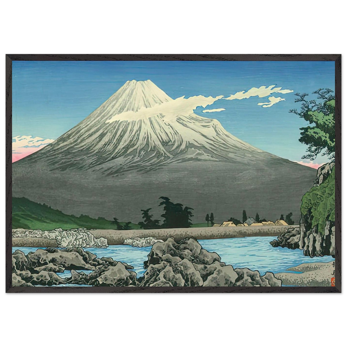 Fuji River by Shotei Takahashi, framed poster, view 3