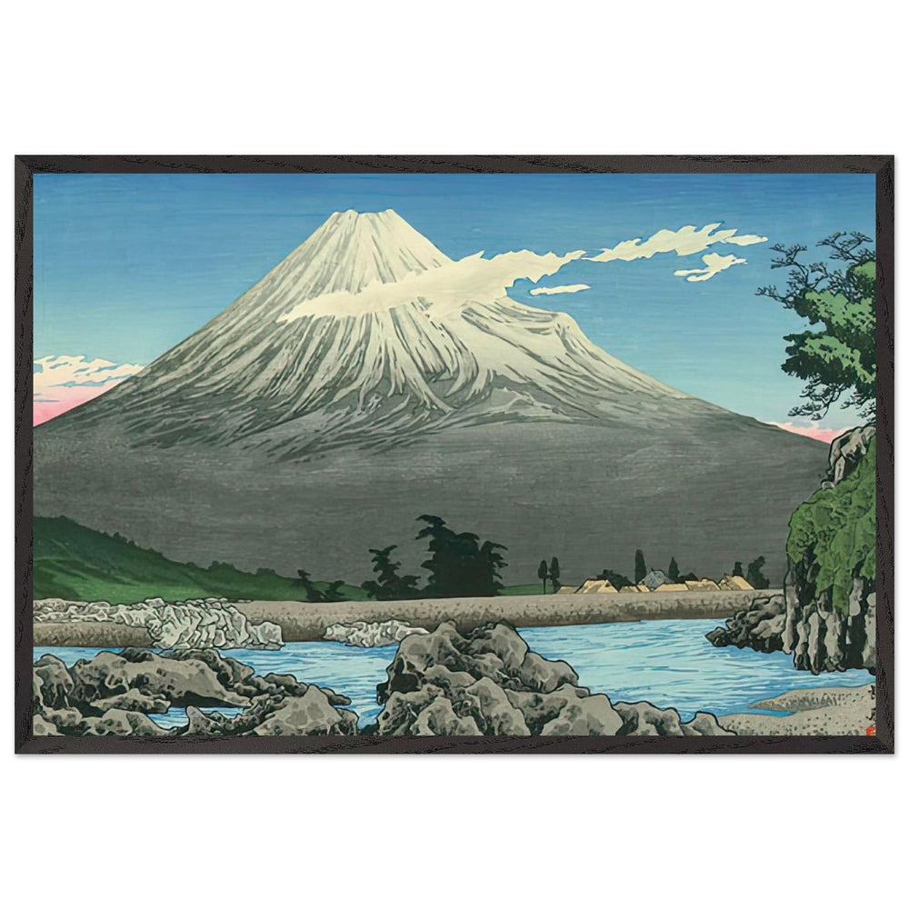 Fuji River by Shotei Takahashi, framed poster