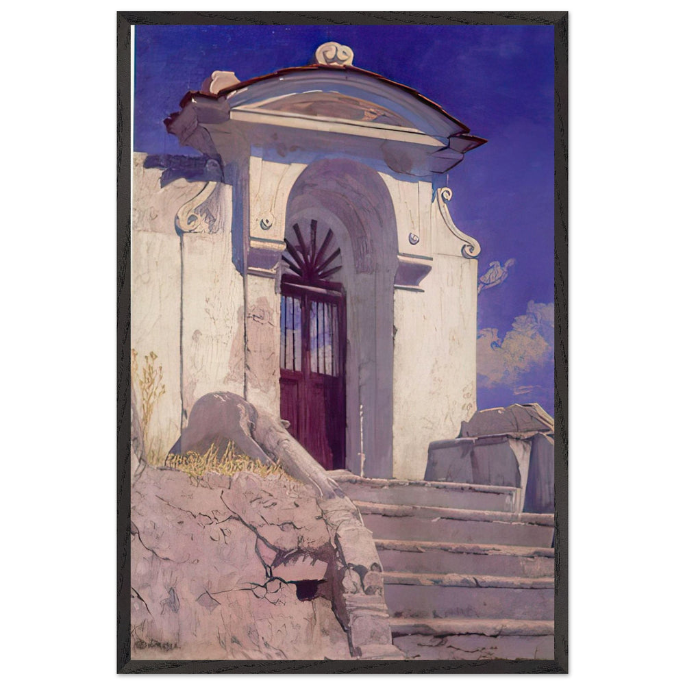 Garden gate in Amalfi by Edward Okuń, framed poster