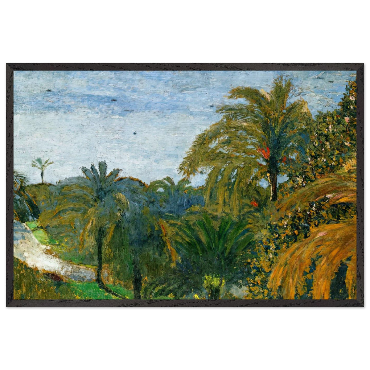 Garden in Cannes by Edouard Vuillard, framed poster