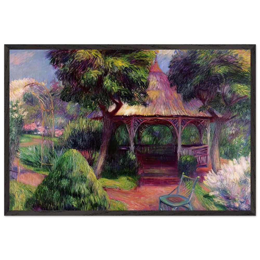 Garden in Hartford by William James Glackens, framed poster