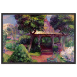 Garden in Hartford by William James Glackens, framed poster
