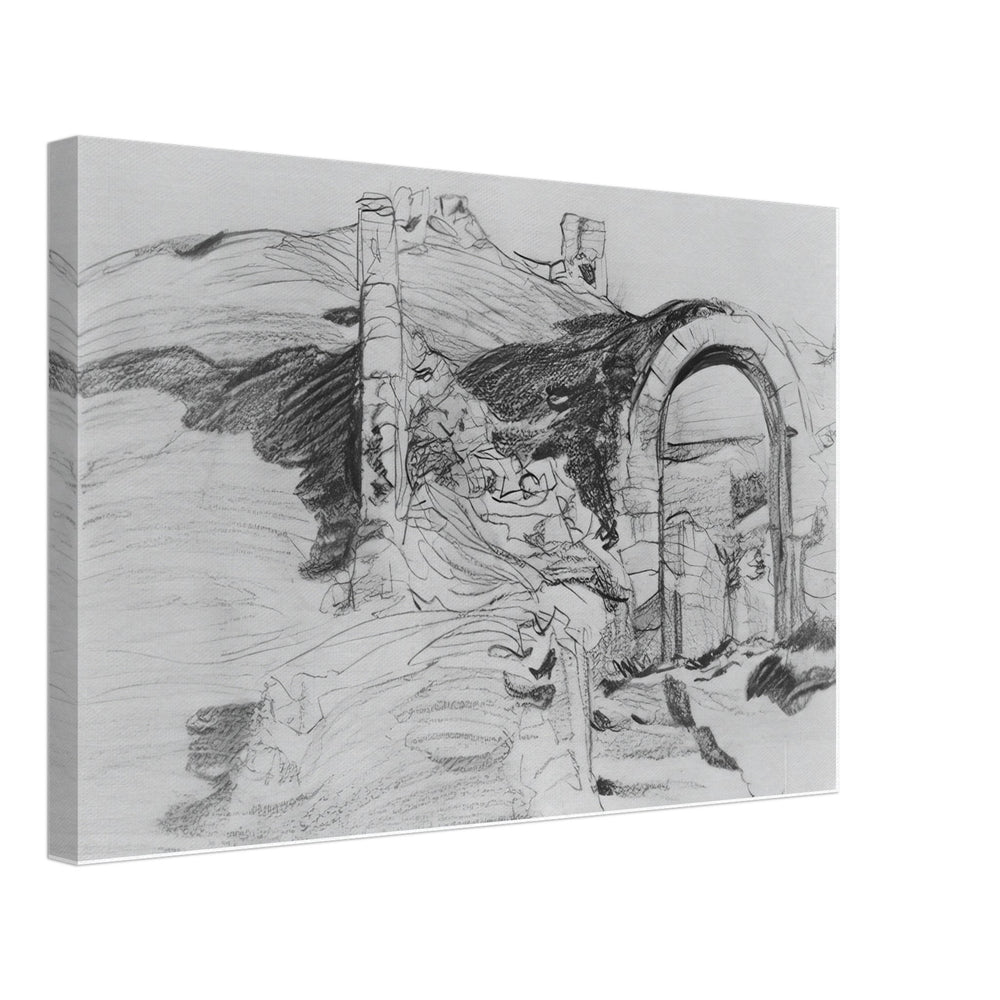 Gates in the Tower by Konstantin Bogaevsky, canvas