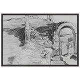 Gates in the Tower by Konstantin Bogaevsky, framed poster