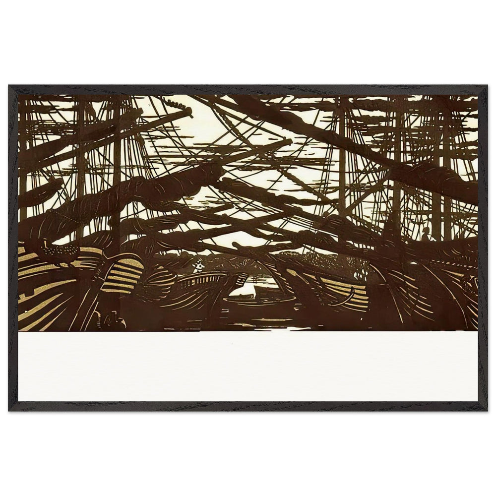 Gear by Anna Ostroumova-Lebedeva, framed poster